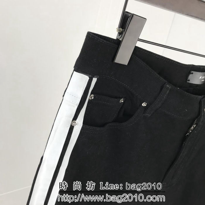 AMIRI美國潮牌 超火新款 壓膠牛仔褲 破洞和無破洞兩個版本 ydi1205